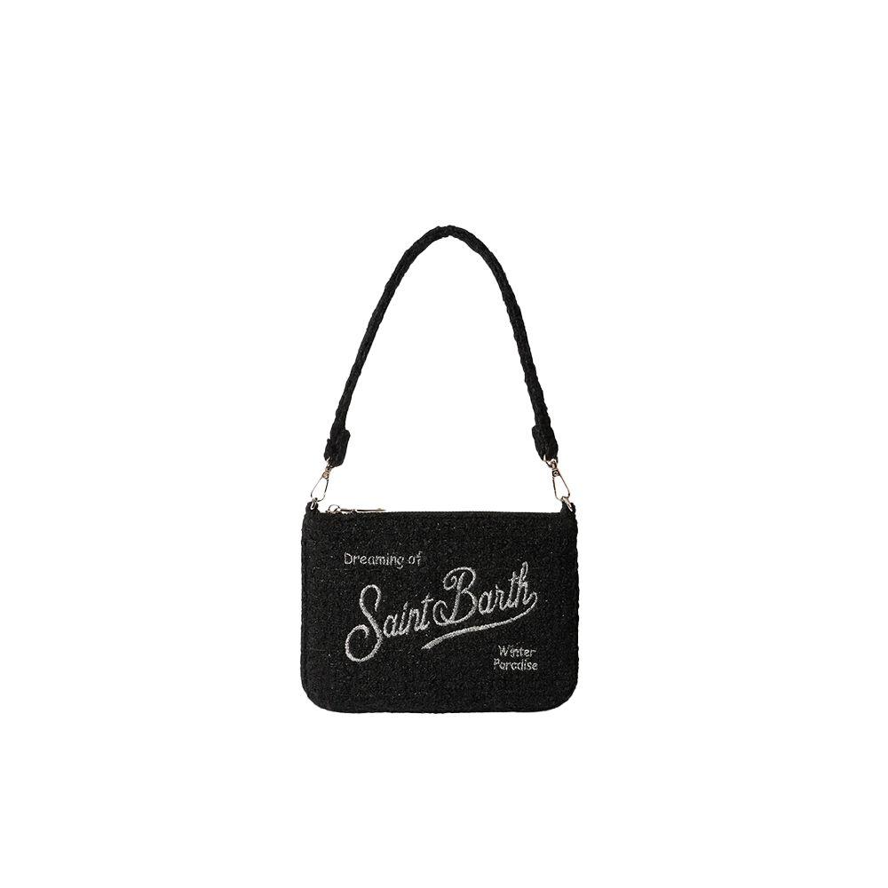 MC2 SAINT BARTH Parisienne Tweed Mini crna ženska torba