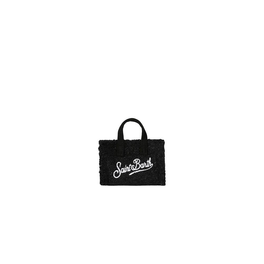 MC2 SAINT BARTH Phone Bag crna plišana ženska torba