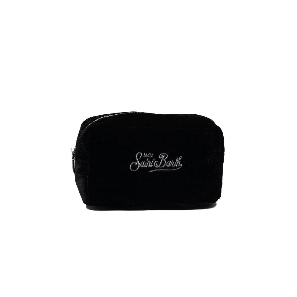 MC2 SAINT BARTH Soft Pouch crni plišani ženski neseser