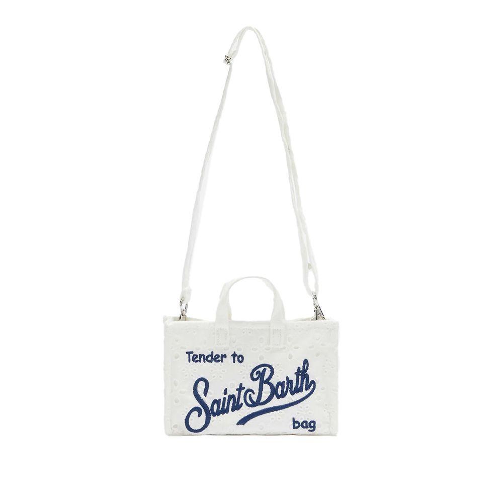 MC2 SAINT BARTH Phone Bag bijela vezena ženska torba