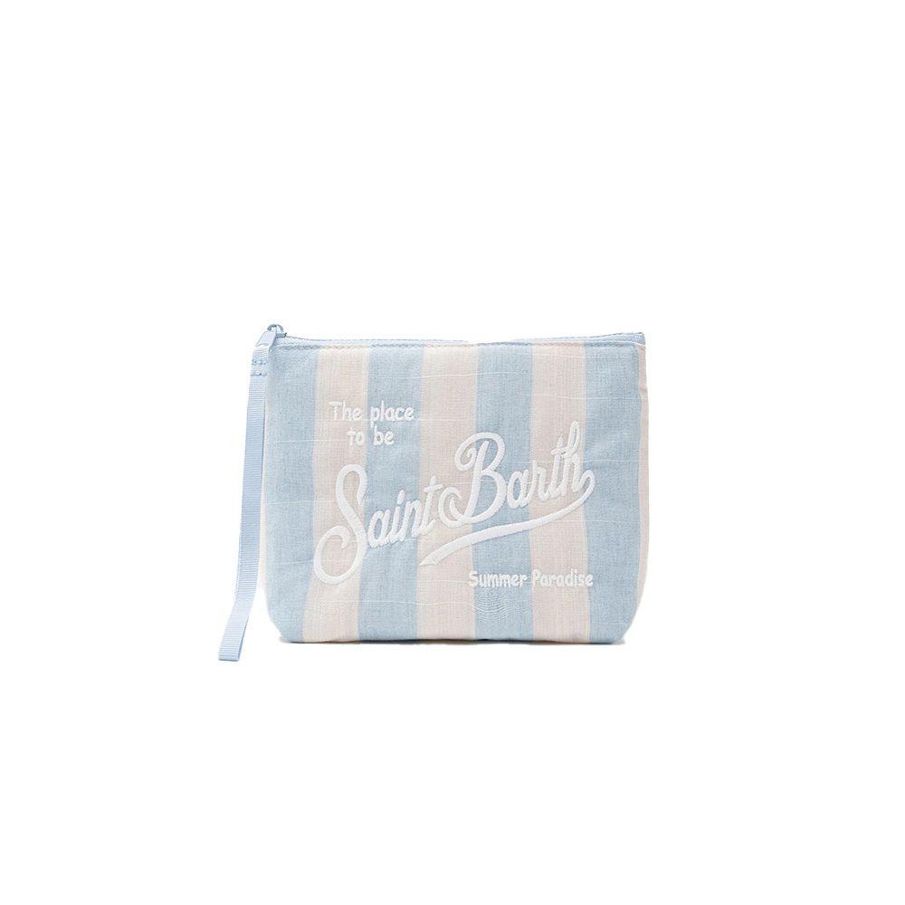 MC2 SAINT BARTH Aline Soft plavo-bijeli neseser na linije