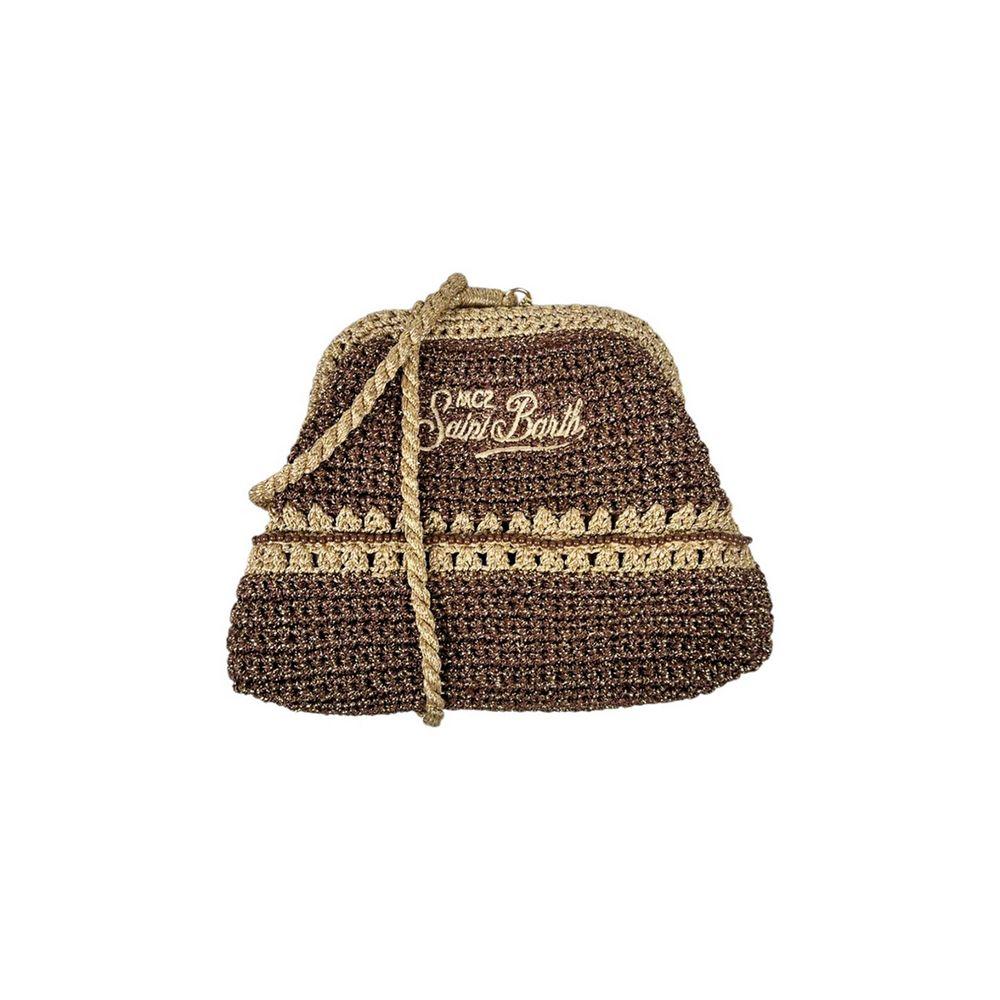 MC2 SAINT BARTH Crochet Pouch braon heklana ženska torbica