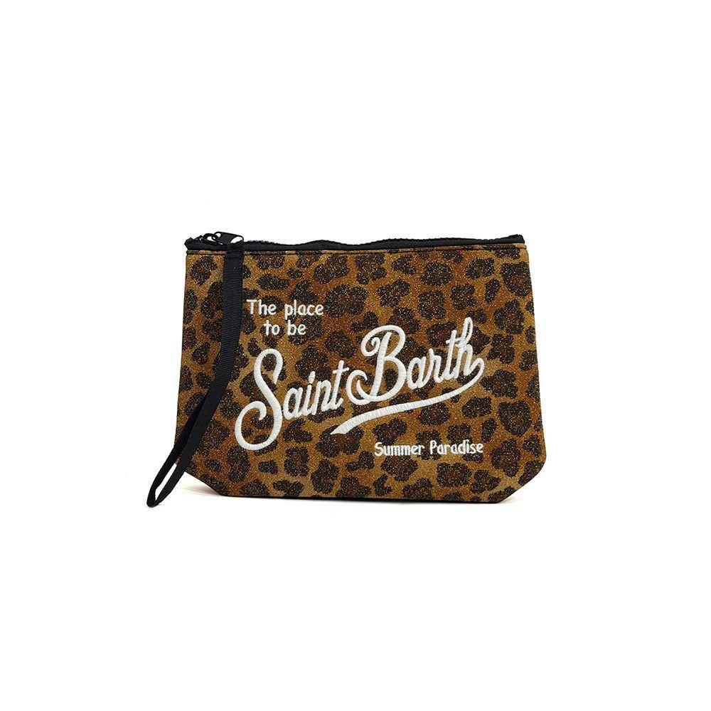 MC2 SAINT BARTH Aline Leopard braon neseser