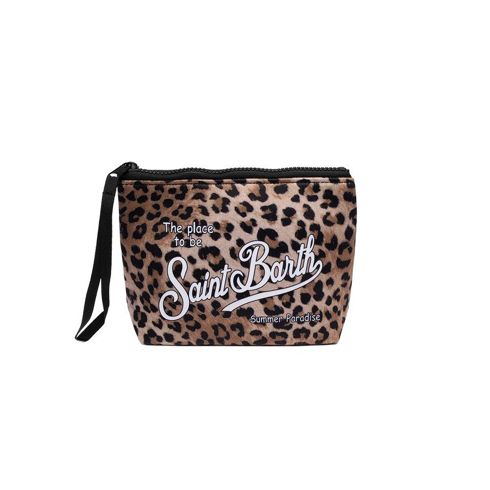 MC2 SAINT BARTH Aline Leopard bež neseser