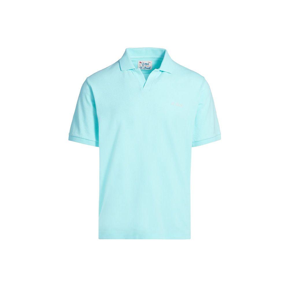 MC2 SAINT BARTH tirkizna polo muška majica bez dugmića na kragni