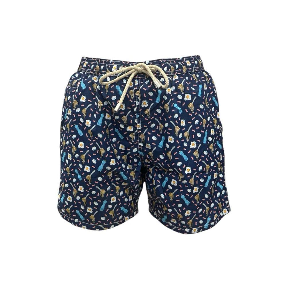 MC2 SAINT BARTH Lighting Micro teget muški šorts sa carbonara printom